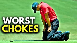 10 BIGGEST Chokes In Golf History [upl. by Orapma114]