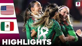 United States vs Mexico  What a Surprise  Highlights  Concacaf W Gold Cup Womens 26022024 [upl. by Elagiba206]