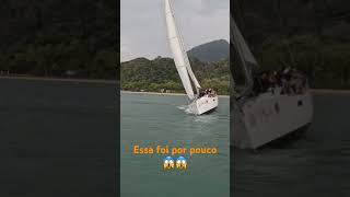 Em ilhabela ancorados e fomos surpreendido por este veleiro Aja coração 😱😱 ilhabela [upl. by Roban824]