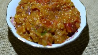 Baingan Bharta Recipe Video [upl. by Ennasus]