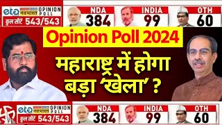 Lok Sabha Election 2024 Opinion Poll LIVE Maharashtra में होगा बड़ा खेल   Eknath  Uddhav  NCP [upl. by Schweiker]