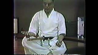 Iaido Chuden Tatehiza Explanation Danzaki Tomoaki 檀崎 友彰 Sensei Seminar 1987 [upl. by Aleta972]