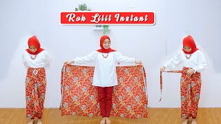 TUTORIAL CARA MEMAKAI ROK LILIT INSTANT  SIMPEL DAN GAMPANG BANGET [upl. by Ennayhc867]