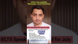 How to Answer IELTS Speaking Cue Card online class available  IELTS Speaking Practices [upl. by Noyrb]