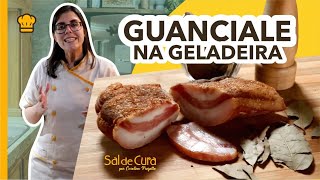 COMO FAZER GUANCIALE FÁCIL  PAPADA SUÍNA MATURADA NA GELADEIRA  CHARCUTARIA SAL DE CURA [upl. by Cornelle]