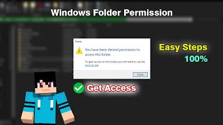 Fix You Have Been Denied Permission To Access This Folder WINDOWS 1011  EASY FIX [upl. by Rolan]