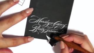 Writing names in calligraphy [upl. by Mariele]