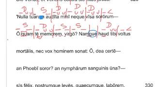 Aeneid 1 Dactylic Hexameter Scansion [upl. by Ilka]