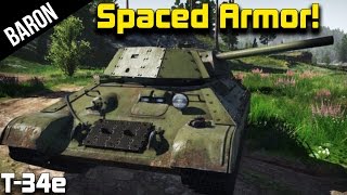 War Thunder Rare Tank  T34E Rare Tank Spaced Armor Baby [upl. by Gnoy521]