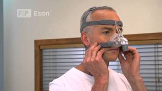 FampP Eson™  How to fit the FampP Eson Nasal Mask [upl. by Nrevel]