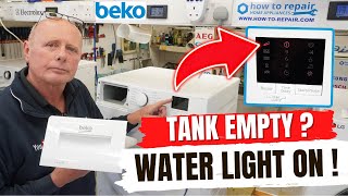 Beko Condenser Tumble Dryer Cleaning Pump  When Water Tank light Is Staying on But Tank Empty [upl. by Krystalle]