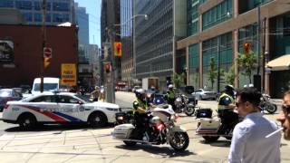 Ambulance with police motorcycle escort [upl. by Trager]