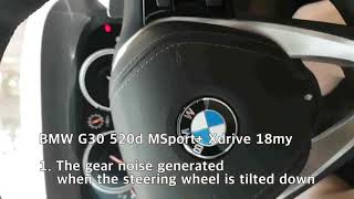 BMW G30 520d defect  1 The gear noise [upl. by Corbett332]