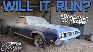 Will a BARN FIND Cougar Run amp Drive After 20 YEARS [upl. by Nolra726]