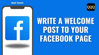 How To Write A Welcome Post To Your Facebook Page [upl. by Asiaj]