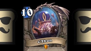 Hearthstone Experiments CTHUN ALL INTERACTIONS [upl. by Kinom]