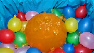 ORANGE ORBEEZ BALLOON POPS [upl. by Lipp127]