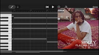 Molly  Playboi Carti Garageband Tutorial [upl. by Riley]