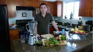 Raw Food Smoothies  Episode 1 Savory Green Lunch Smoothie and Smoothie 101 [upl. by Spooner653]