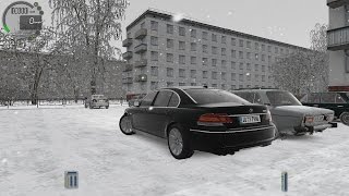 City Car Driving 153 BMW 760Li E66 SNOW G27 [upl. by Nyloj]