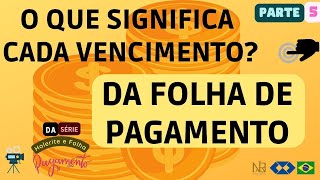 O que significa cada detalhe do Holerite ou Folha Pagamento Parte5 [upl. by Anujra]