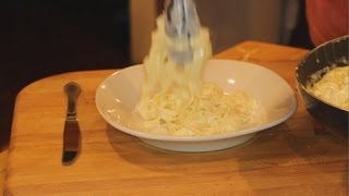 Making Fettuccine Alfredo for ASMR with soft spoken narration [upl. by Noitsuj628]