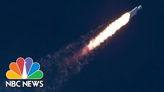 Watch Live SpaceX Falcon Heavy Rocket Launches From Florida  NBC News [upl. by Fretwell440]