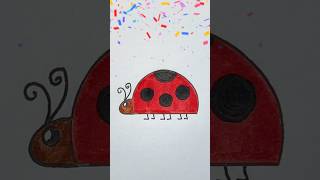 How to draw a ladybug easy step by step for kids🐞 [upl. by Eliathan]