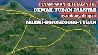 RUTE TOL NGAWI BOJONEGORO NYAMBUNG DENGAN TOL DEMAK TUBAN [upl. by Runck]