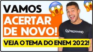 5MIN Minhas apostas de temas para a redação do ENEM 2022  Profinho  Possíveis temas redação ENEM [upl. by Neillij]