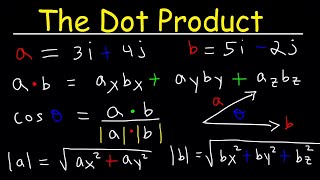 Dot Product of Two Vectors [upl. by Nebeur349]