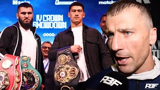 quotLIKE A TRAIN COMING AT YOUquot  GVOZDYK DESCRIBES ARTUR BETERBIEV TO DMITRY BIVOL DAVID BENAVIDEZ [upl. by Ahsimak812]