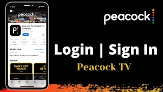 Peacock Tv  Sign In  How to Login to Peacock App [upl. by Fredek]