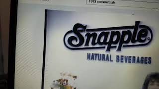 Snapple 1993 Ad [upl. by Noraha]