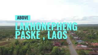 Pakse Laos  HD Drone [upl. by Dnomse276]