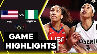 usa vs Nigeria women Basketball  Live Highlights  2024 Olympics 782024 [upl. by Adiaros]