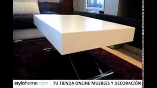 Mesa de centro automática elevable y extensible [upl. by Airdnal90]