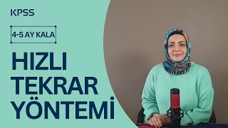 HIZLI TEKRAR NASIL YAPILIR  KPSS 45 Ay Kala Tekrar Nasıl Yapılmalı [upl. by Manfred]