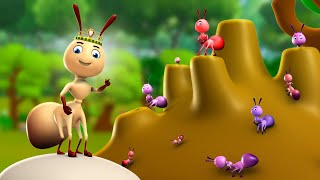 Rani Chinti Ka Sabak 3D Animated Hindi Moral Stories for Kids रानी चींटी का सबक कहानी Ant Tales [upl. by Nadaba]