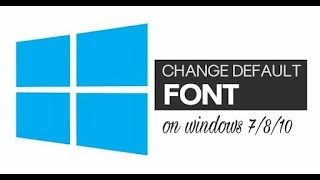 How to change font in Windows 10 [upl. by Iormina]