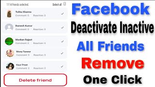 How To Unfriend All Facebook Friends 2022  Remove All Inactive amp Deactivate Friends In One Click [upl. by Piero]