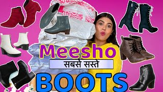 अच्छी Quality के BOOTS सस्ते Price में  Most Stylish amp Trendy Boots In Just 450 [upl. by Ailegna]