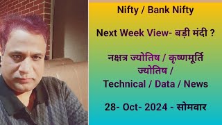 Nifty Bank Nifty Prediction by Financial Astrology technicaldata news for date 28 Oct 2024 [upl. by Whetstone]