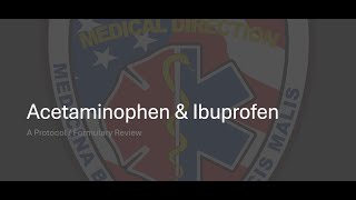 Acetaminophen amp Ibuprofen [upl. by Nahtnaoj550]