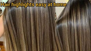 Highlights amp Cap Streaking Full technique For beginner  Step by Step Cap streaking on hair [upl. by Clougher]