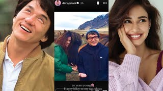 Disha Patani pens heartfelt birthday note for Jackie Chan ‘My superhero’  Celebs world [upl. by Berri]