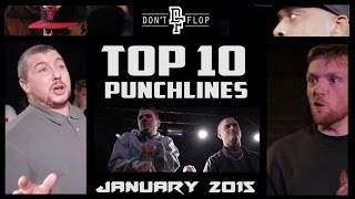 Top 10 Rap Battle Punchlines January 2015  Funny Compilation [upl. by Aileme351]