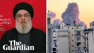 Hezbollah leader Hassan Nasrallah killed in Israeli airstrike [upl. by Inalaeham190]