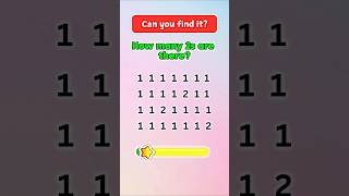 Quick Can You Find the Number in 5 Seconds brainteasers challenge findthenumber shorts [upl. by Lynde384]