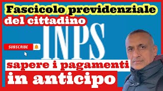 come sapere i pagamenti in anticipo Inps [upl. by Analos798]